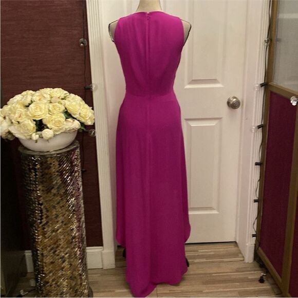 Bcbg Maxazria Elegant Pink Sleeveless high low Dress, US0 - Picture 10 of 12